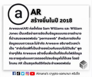 ข้อมูลเหรียญ Arweave (AR)