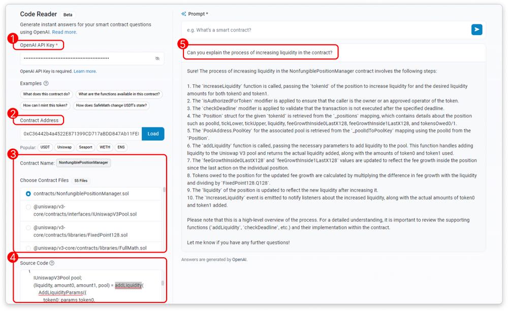 Etherscan เปิดตัว 'Code Reader' ที่ขับเคลื่อนด้วย AI เพื่อวิเคราะห์ code ของ smart contract1